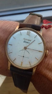 Titan BLUMUS AB 58 SUBSECONDS HAND-WINDING VINTAGE WATCH MONTRE UHR OROLOGIO - Imagen 1 de 12