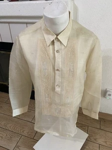 barong tagalog Herren Trachtenhemd Gr. XL - Bild 1 von 13