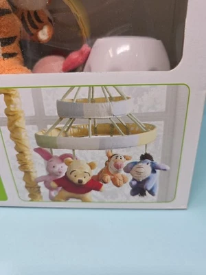 Winnie the Pooh Crib Mobile Peeking Pooh W/ Crib Attachment Music Box Works EUC - Image 1 of 4