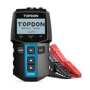 TOPDON BT100 Car Battery Tester 12V Load Tester, 100-2000 CCA Automotive Alte... - Picture 1 of 8