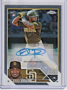 2023 Topps Chrome Eguy Rosario RC Auto #AC-ERO Padres Rookie - Picture 1 of 2