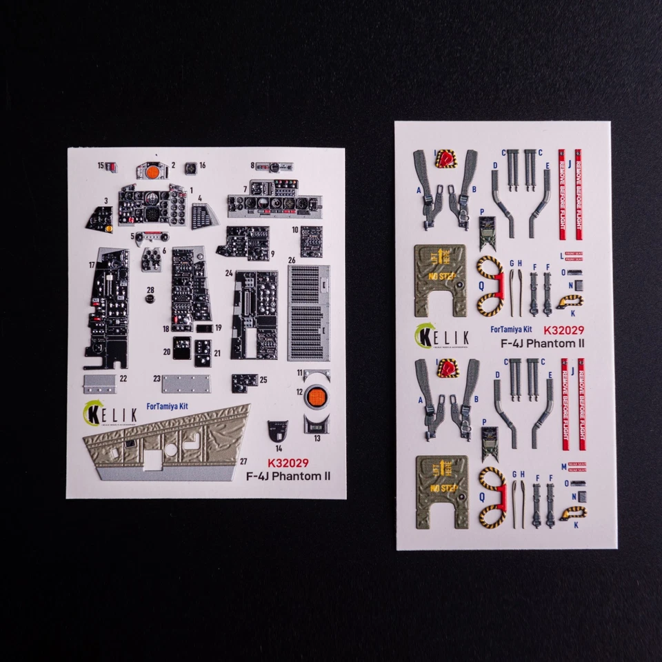 KeliK 3D Decals Recommended for Tamiya 1/32 F-4J Phantom II | K32029
