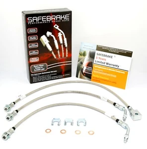 Navara D22 Ute/Chassis 1997-2019 (2 Inch Lift) - SAFEBRAKE Performance Hoses - Picture 1 of 12