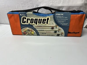 MacGregor Croquet Set Vintage 6 Players Carrying Case New With Instructions! - Picture 1 of 2