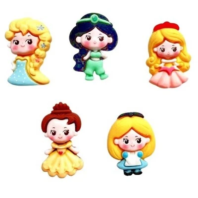 Princess Assortment - Shelly's Buttons - Flat Back Embellishments - Craft Scrap - Image 1 of 2