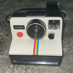 Cámara terrestre instantánea Polaroid SX-70 OneStep Rainbow Stripe de colección - Imagen 1 de 9
