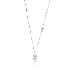 Collana Lunga ROBERTO GIANNOTTI GEA100 Argento 925% Geco Silver Swarovski - Foto 1 di 1