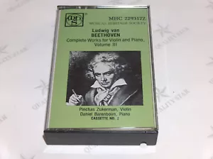 Ludwig van Beethoven Complete Works Violin, Piano Vol 111 Cassette 2, 229317Z - Imagen 1 de 3