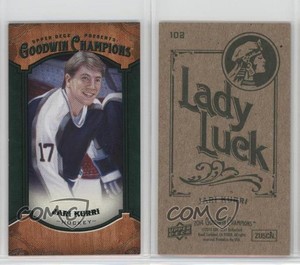 2014 Upper Deck Goodwin Champions Mini Green Lady Luck Back Jari Kurri #102 HOF