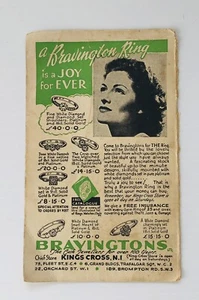 Cadburys / Bravingtons Vintage Ads Doublesided circa 1950s - Good Condition - Picture 1 of 2