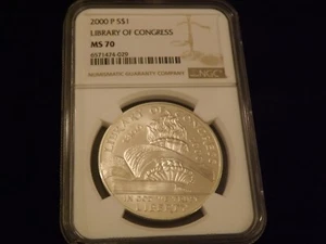 2000-P Library Of Congress NGC MS 70 - Picture 1 of 2