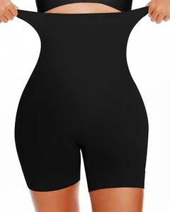 Women High Waist Trainer Shorts Compression Tummy Control Body Shaper Pants Slim - Picture 1 of 13