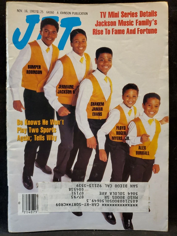 Jet Magazine Issue November 16 1992 Jackson Music  - Image 1 of 1