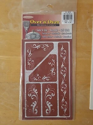 Plantillas de grabado de vidrio reutilizables Armour Over'n'Over Foto 1 de 4