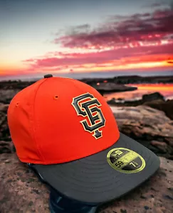 San Francisco Giants MLB New Era 59Fifty Orange OSFA Baseball Hat Cap Fast Ship - Picture 1 of 15