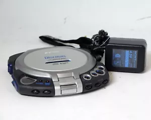 Reproductor de CD portátil Sony Discman D-EG5 AC-E455A adaptador gris usado - Imagen 1 de 3