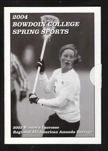 Bowdoin Polar Bears 2004 Lacrosse Spring Sports Schedule NESCAC - Picture 1 of 1