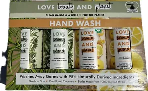 4X Love Beauty And Planet Hand Wash 13.5 FL Yuzu & Vanilla - Tea Tree & Vetiver - Picture 1 of 2