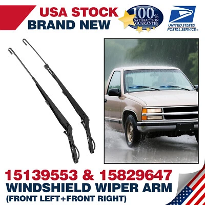 For Chevrolet Tahoe 2002-2006 15139553 & 15829647 Windshield Wiper Arm Pair - Image 1 of 4