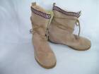 NEW Womens Toms Boots Moccasin Size 5 Medium TOMS Tan Suede Shoes 