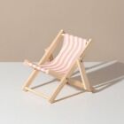 Wood Toy Model Photo Props Mobile Phone Bracket Deckchair Beach Chair