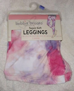 NEW girls Black Tie Dye Print BOBBIE BROOKS SUPER SOFT Legging size L 10-12 - Picture 1 of 4