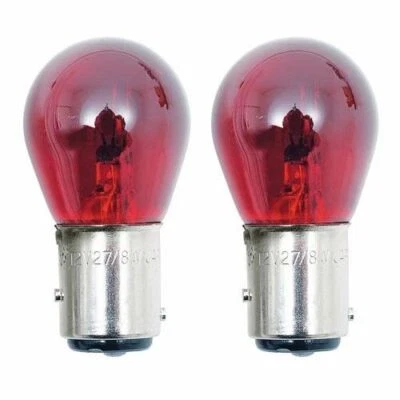 2x Red 1157 Light Bulb Auto Car Tail Brake Stop Signal Turn Lamp S8 12v Lot - Image 1 of 2