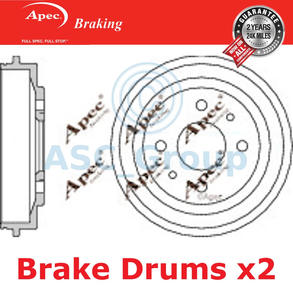 2x Apec 181.3mm (Interne) 4 Clou Rechange Arrière Frein à Main Frein De DRM9113 - Photo 1/1