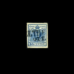 Austria Lombardy Venetia-Used, XF Scott # 6c & Michel 5Y Thick paper type 2, ha - Picture 1 of 1