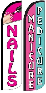 Nails Manicure Pedicure King size Windless Pack of 2 Flag (HARDWARE NOT INCLUDE - Bild 1 von 1