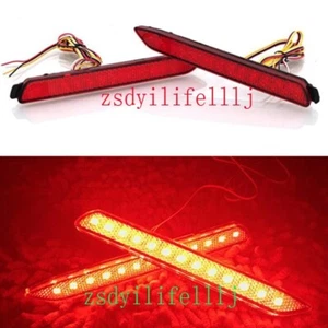 2x For Toyota Mark X 10-17 Rear Bumper Left Right Tail Fog Light Reflector LED - Bild 1 von 3
