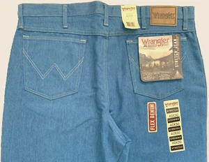 Wrangler Flex Stretch 'Classic Fit' Boot Cut Men’s Jeans 40X30 NOSWT Medium Blue - Picture 1 of 11