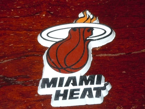 MIAMI HEAT Vintage RARE NBA RUBBER Basketball FRIDGE MAGNET Standings Board Cover
