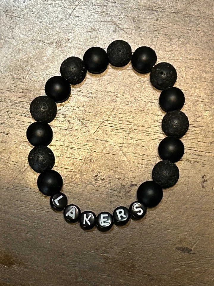 Los Angeles Lakers Letter Beaded Bracelet - Image 1 of 1