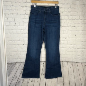 Lucky Brand High Rise Flare Stevie Jeans Damen 12/31 Dark Wash Boho Modern - Bild 1 von 12