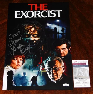 LINDA BLAIR "REGAN" SIGNED THE EXORCIST 12X18 MOVIE POSTER HORROR JSA COA!!! - Picture 1 of 1