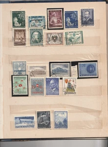 AUSTRIA , 1953-1958, a used selection, including better - Imagen 1 de 1