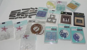 LOT FRAMES HUGZ CIRROUNDS WORDS METAL EMBELLISHMENTS MAKING MEMORIES SCRAP WORKS - Picture 1 of 8