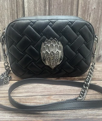 Kurt Geiger Kensington Leather Camera Bag. Crossbody Black  - Image 1 of 4