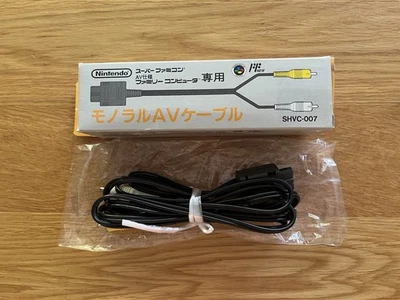 Official Nintendo Super Famicom Mono AV Cable SHVC-007 Boxed & Unused JPN N64 GC - Image 1 of 4
