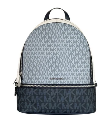 Michael Kors Rhea Medium Backpack MK Color-Block Admiral Multi - Image 1 of 4