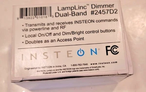 Smarthome Insteon LampLinc Dimmer Module White 2457D2 New in Box w/ Instructions - Picture 1 of 3