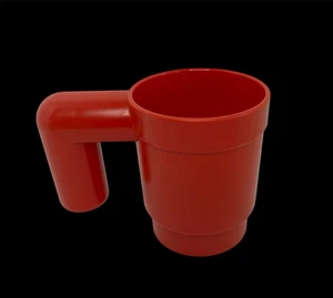 Lego Red Mug Cup Human Sz Upscale 2014 LEGO Group 4” Retired Collectible 900571 - Picture 1 of 9