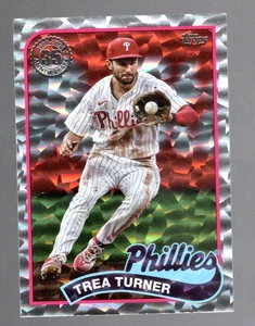 2024 Topps 1989 Topps Baseball Silver Foil Trea Turner #89B-56 - Picture 1 of 1