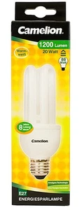 Bombilla de Bajo Consumo 3 Tubos - C - 3U - 20W - E27 - 1200lm - 2700K - Imagen 1 de 1