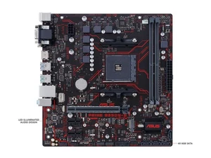 ASUS PRIME B350M-E AMD B350 Socket AM4 MATX DDR4 Motherboard TESTED - Picture 1 of 4
