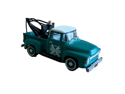 Greenlight 1956 Ford F-100 Tow Truck Towing Truck 1:43 Diecast Teal White Roof Foto 1 de 4