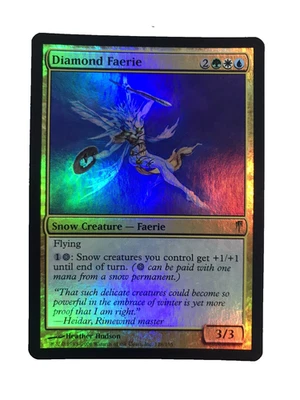 FOIL Diamond Faerie - Coldsnap - LP/NM - MTG - Condition Shown In Many Pictures - Image 1 of 4