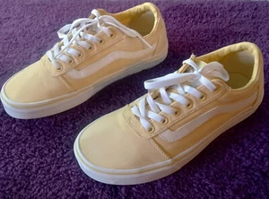 Vans Yellow Low Top Canvas Womens Sneakers Size 9 - Picture 1 of 16