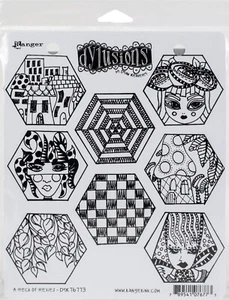 Dyan Reaveley's Dylusions Cling Stamp - A HECK OF HEXIES DYR76773 (Retired) - Imagen 1 de 1